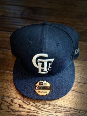 NWT New Era 9FIFTY CharlotteFC Snapback Hat Navy Pattern MLS Adjustable Cap